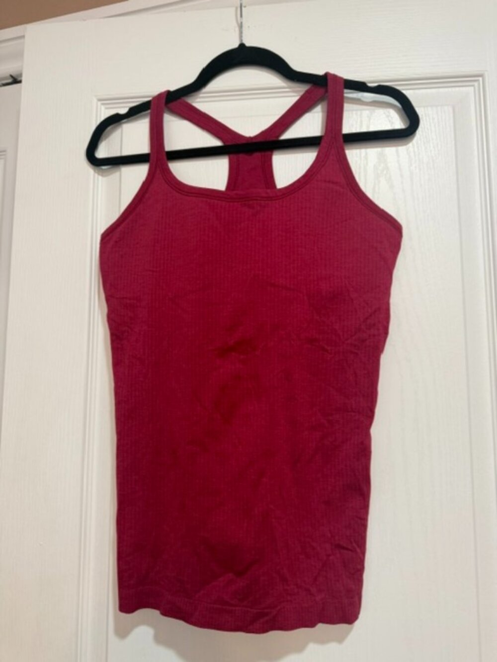 Lululemon Racerback Tank Built-In Bra Raspberry Size 12